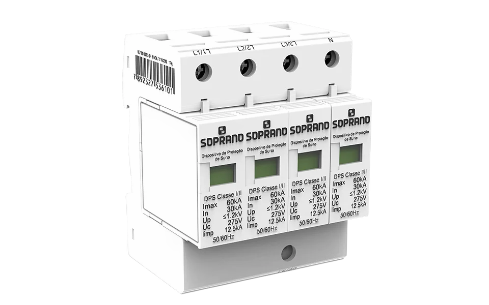 DISPOSITIVO PROT. SURTO 12.5/60KA CLASSE I/II DPS 4 SOPRANO °°