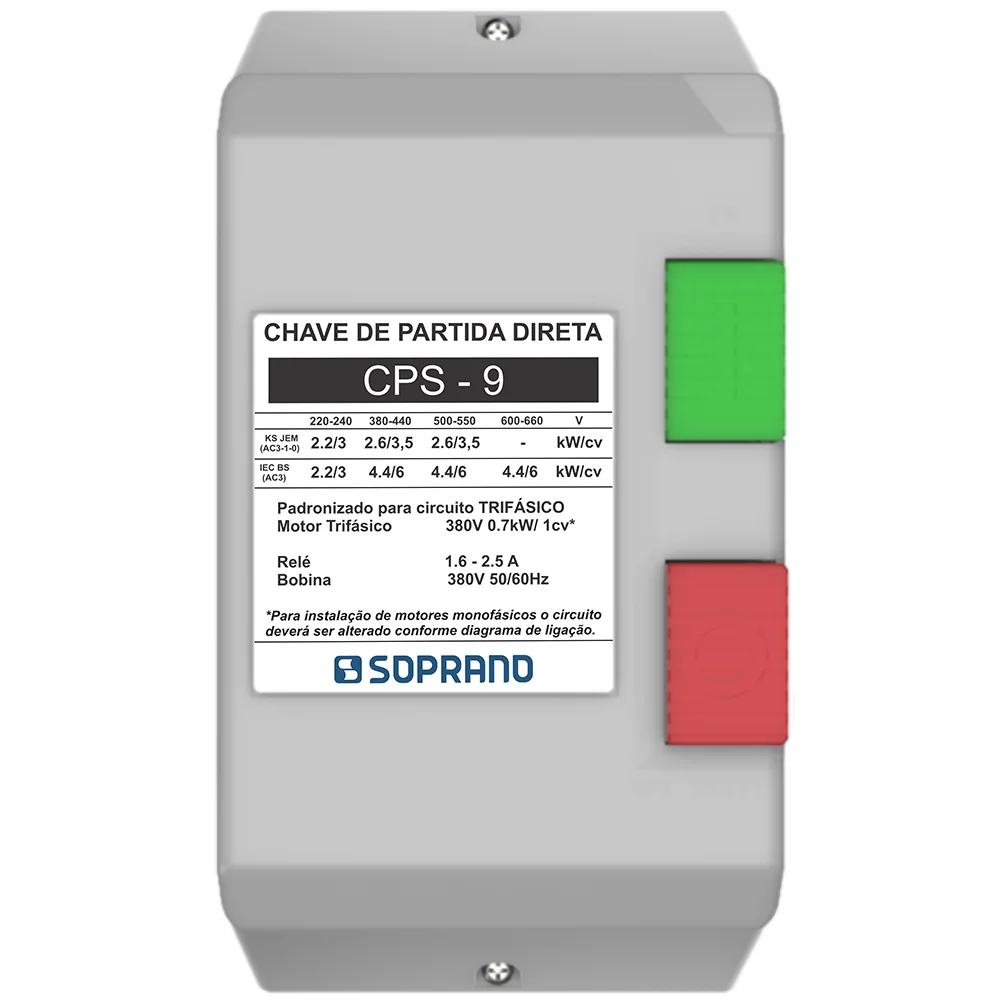 CPS - 09 (1,6-2,5) 380 VAC SOPRANO °°