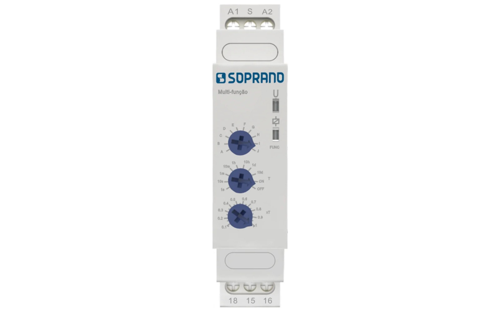 RAS-31 - RELE TEMP MULTIFUNCAO C/ 10 FUNCOES SOPRANO °°