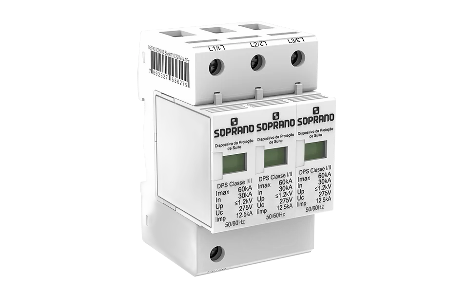 DISP.PROT.SURTO 12.5/60KA CLASSE I/II DPS 3 SOPRANO °°