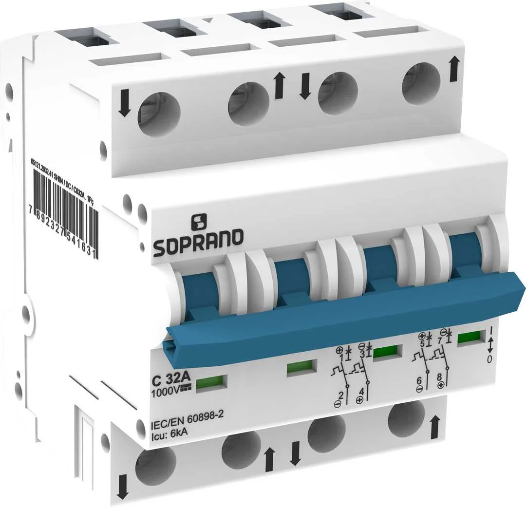 DISJUNTOR CORRENTE CONTINUA SHB4-C032A 1.000V SOPRANO °°