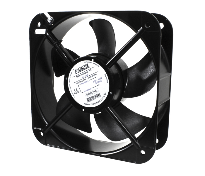 20060C2HBL VENTILADOR DE PAINEL 200X200X60MM - ESFERA - 2500/2800RPM - 220VCA  METALTEXºº