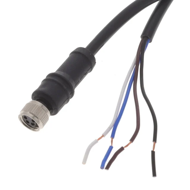 CABO SENSOR M8 RETO 4 POLO 5 MTS CINZA CBF08-S44N0-05BGPVC STALKE°°