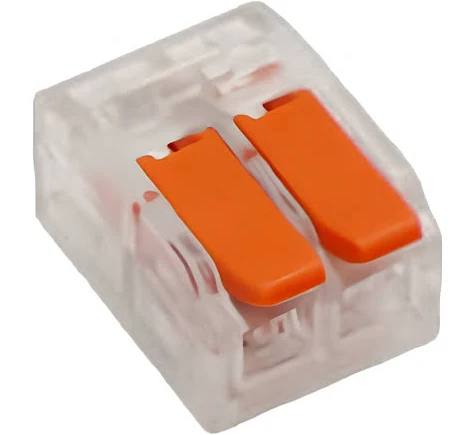 CONECTOR DE EMENDA RAPIDA COM ALAVANCA DE 2 VIAS 6,0 MM - LT-612 LTI ºº