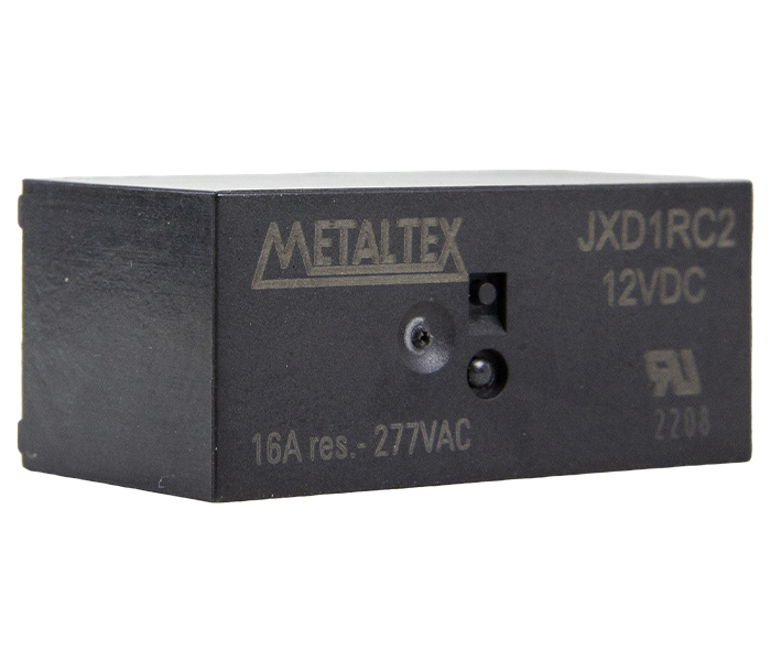 JXD1RC2 RELÉ MINIATURA DE POTÊNCIA 1 REV - BOBINA DE 12VCC - CAPACIDADE DE 16A METALTEXºº