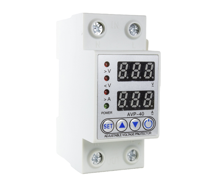 AVP-40A-220V RELÉ DE PROTEÇÃO DIGITAL SOBRECORRENTE E SUB/SOBRETENSÃO BIPOLAR 220VCA - 40A METALTEXºº
