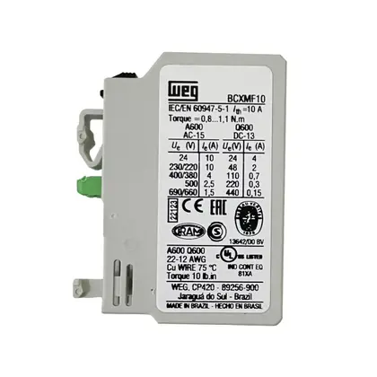 BLOCO CONTATO BCXMF10 WEG ##