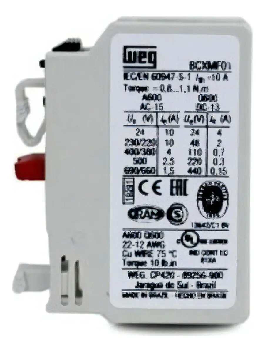 BLOCO CONTATO BCXMF01 WEG