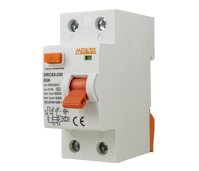 DRC63-230 INTERRUPTOR DIFERENCIAL BIPOLAR - 300MA 63A METALTEX°°