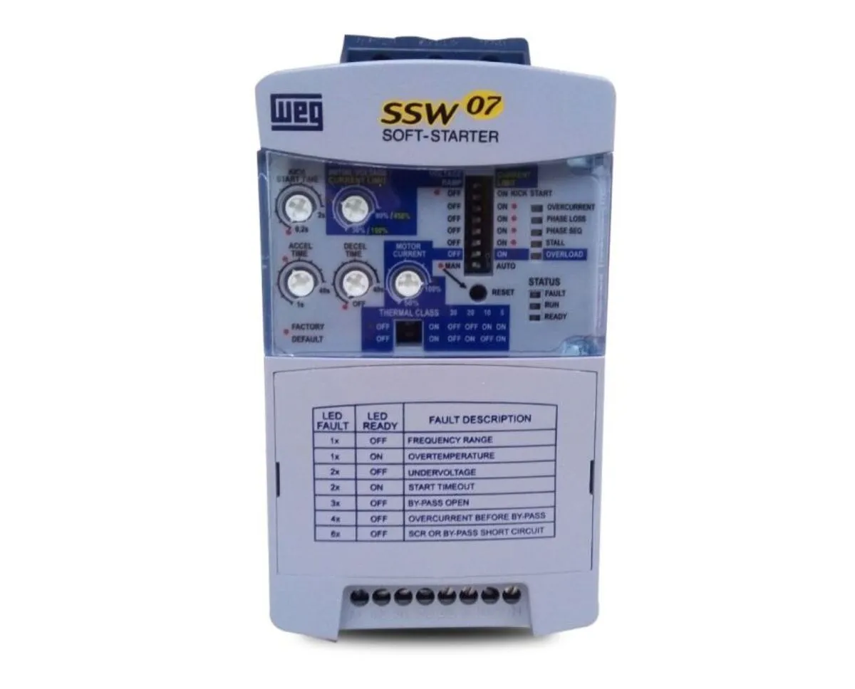 CHAVE SOFT STARTER SSW07 17A 220/575 BR WEG°°