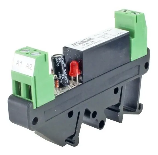 INTERFACE RELÉ 24VCA/VCC 1NA 8A METALTEX°°