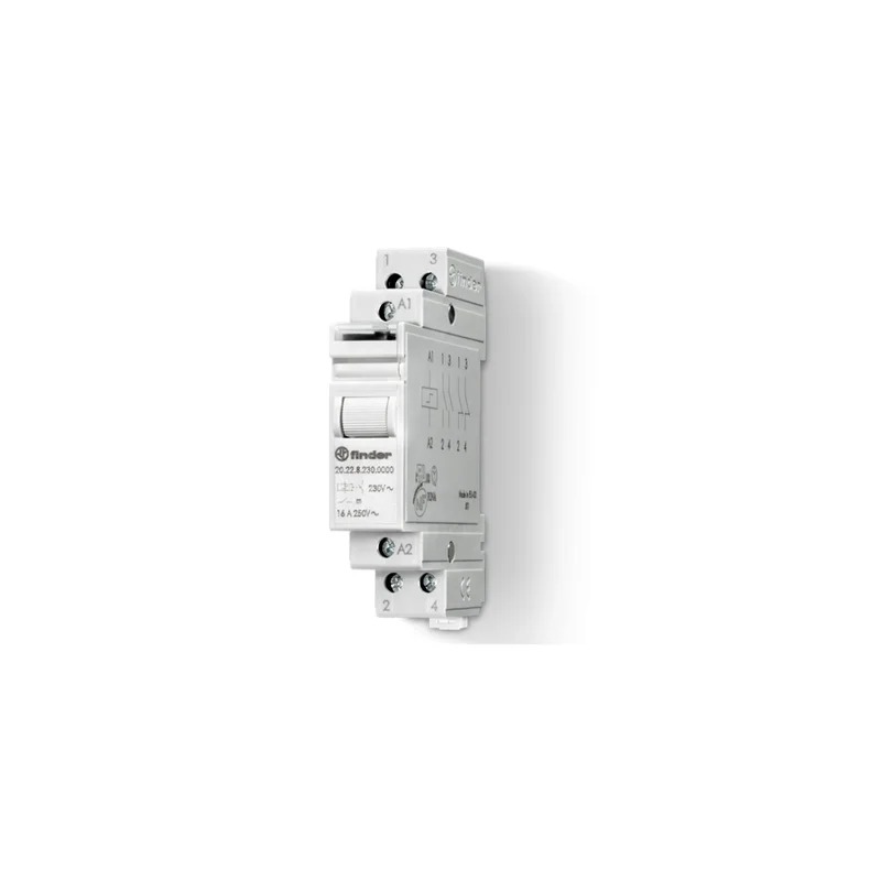 RELÉ DE IMPULSO MODULAR SÉRIE 20 16A FINDER 20.22.9.024.4000 - 24V DC FINDER°°