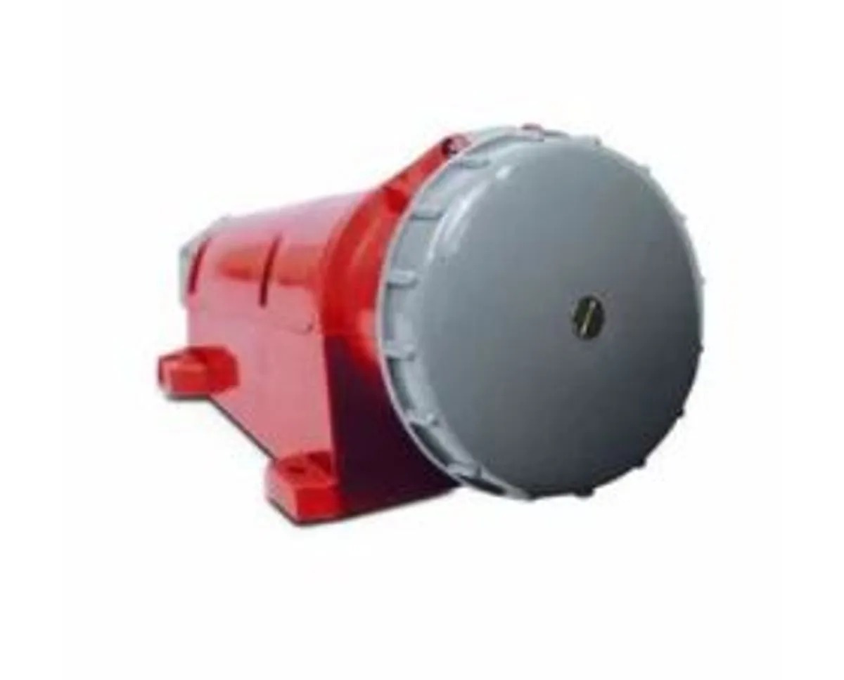 TOMADA SOBREPOR 2 POLOS + TERRA 16A 380/440V VERMELHO 9H IP67 N3009W STECK °°