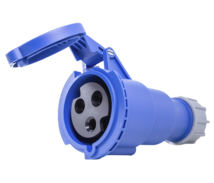 TL3T32432 PLUG FEMEA 32A 2P+E-6H AZUL IP44 METALTEX°°