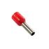 TERMINAL TUBOLAR SIMPLES VERMELHO 1,5 MM2 C8 - 100 PC - E1508 RED °°
