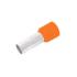 TERMINAL TUBOLAR SIMPLES LARANJA  0,5 MM C8 - 100 PC - E0508 ORANGE ELETROKIT °°