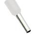 TERMINAL TUBOLAR SIMPLES BRANCO 0,5 MM C8 - 100 PC - E0508 WHITE ELETROKIT °°