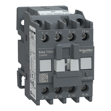 CONTATOR TRIPOLAR EASYPACT LC1E1810M7 TVS 18A 1NA BOBINA 220VCA SCHNEIDER°°
