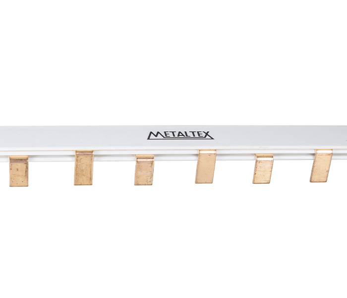 BARRAMENTO DE FASE BIPOLAR 100A PARA DISJUNTOR DIN METALTEX°°