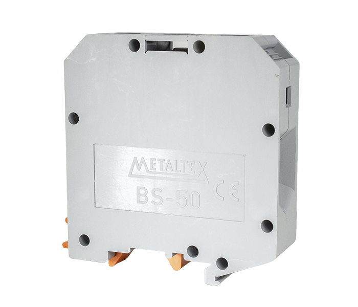 BS50C BORNE DE PASSAGEM 50MM² CONEXÃO POR PARAFUSO - CINZA METALTEX°°